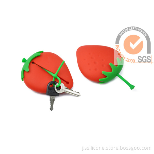 Fashion Silicone Key Case Strawberry Style